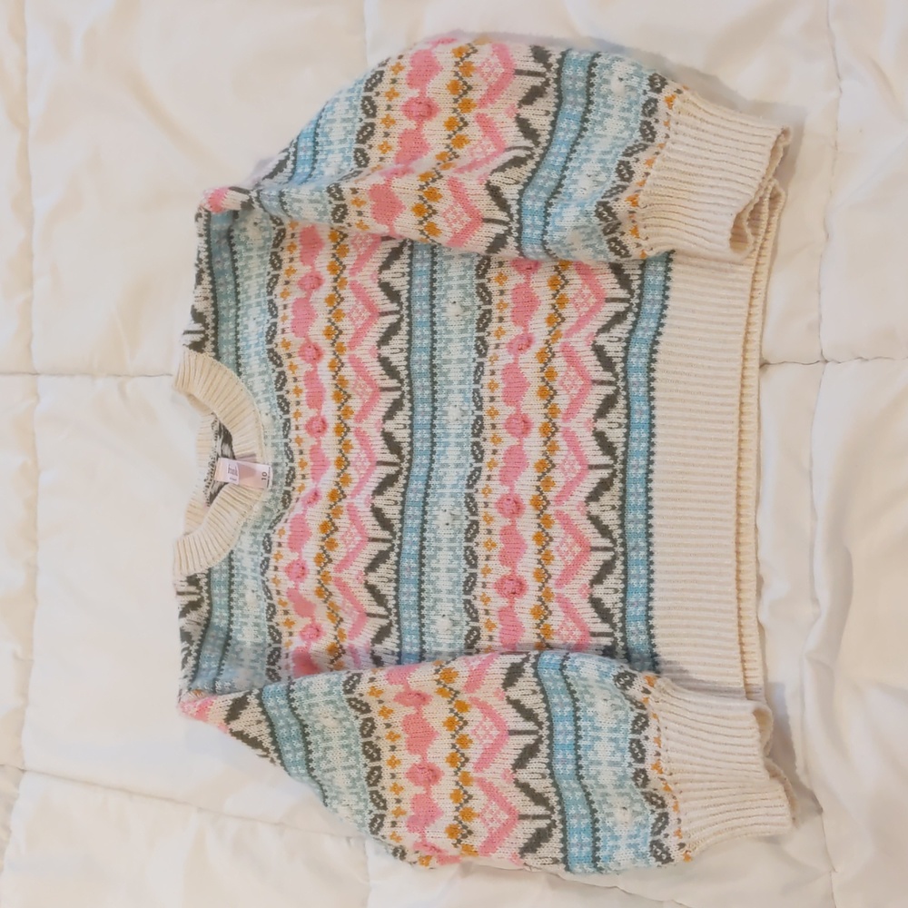 Franki youth size 10 fair isle sweater.